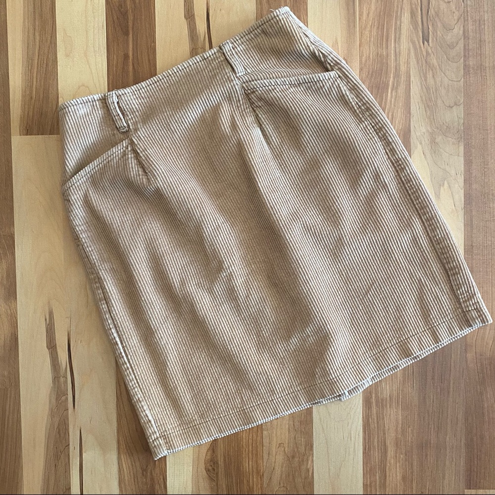 Eddie Bauer Tan Corduroy Skirt | 4